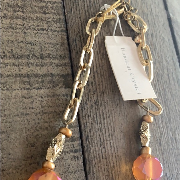 Handmade crystal pendant wood necklace ✨ - Picture 5 of 5